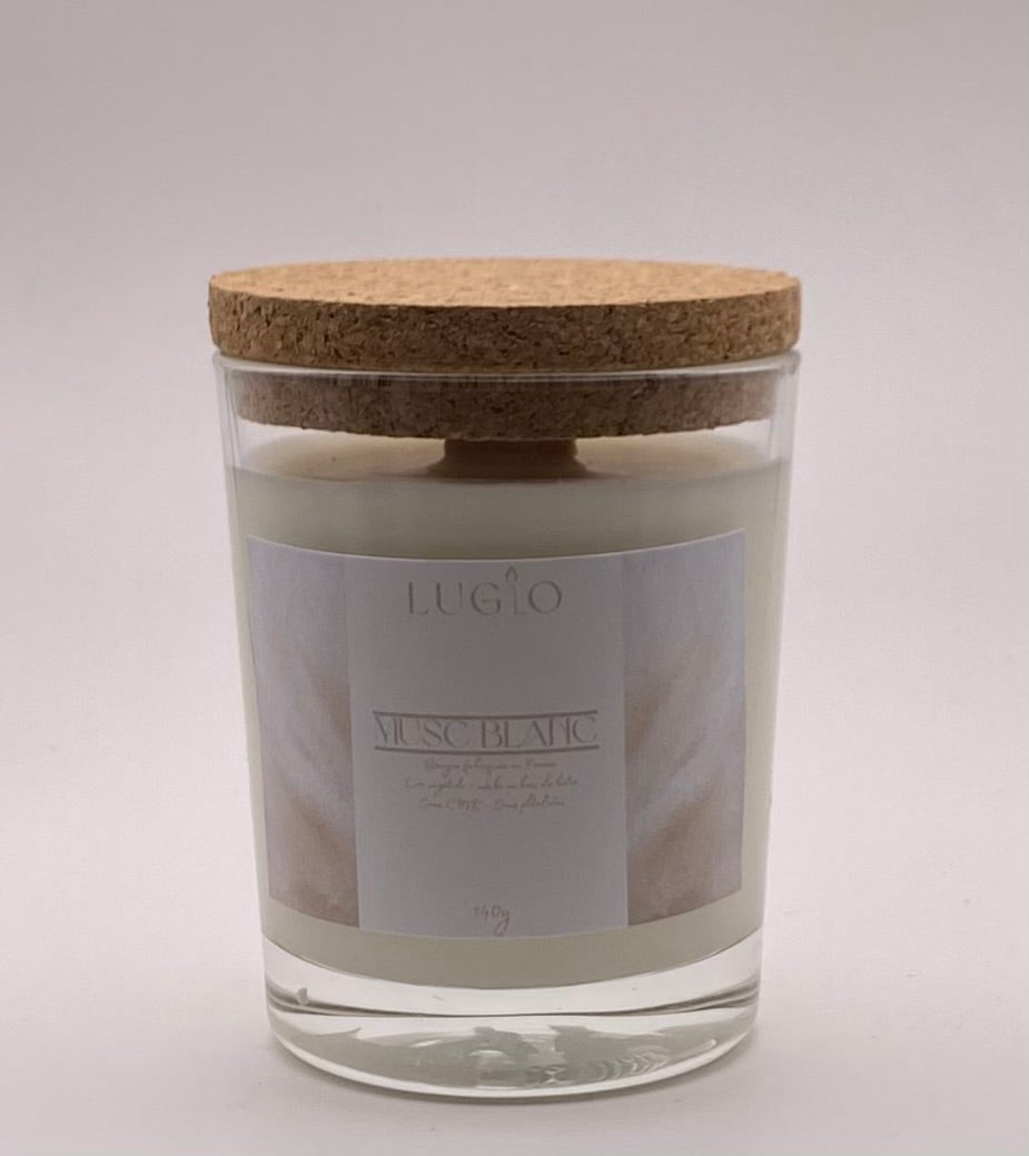 Bougie musc blanc 140g